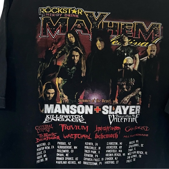Vintage 2009 Rockstar Mayhem Concert Tee XL - Picture 4 of 5